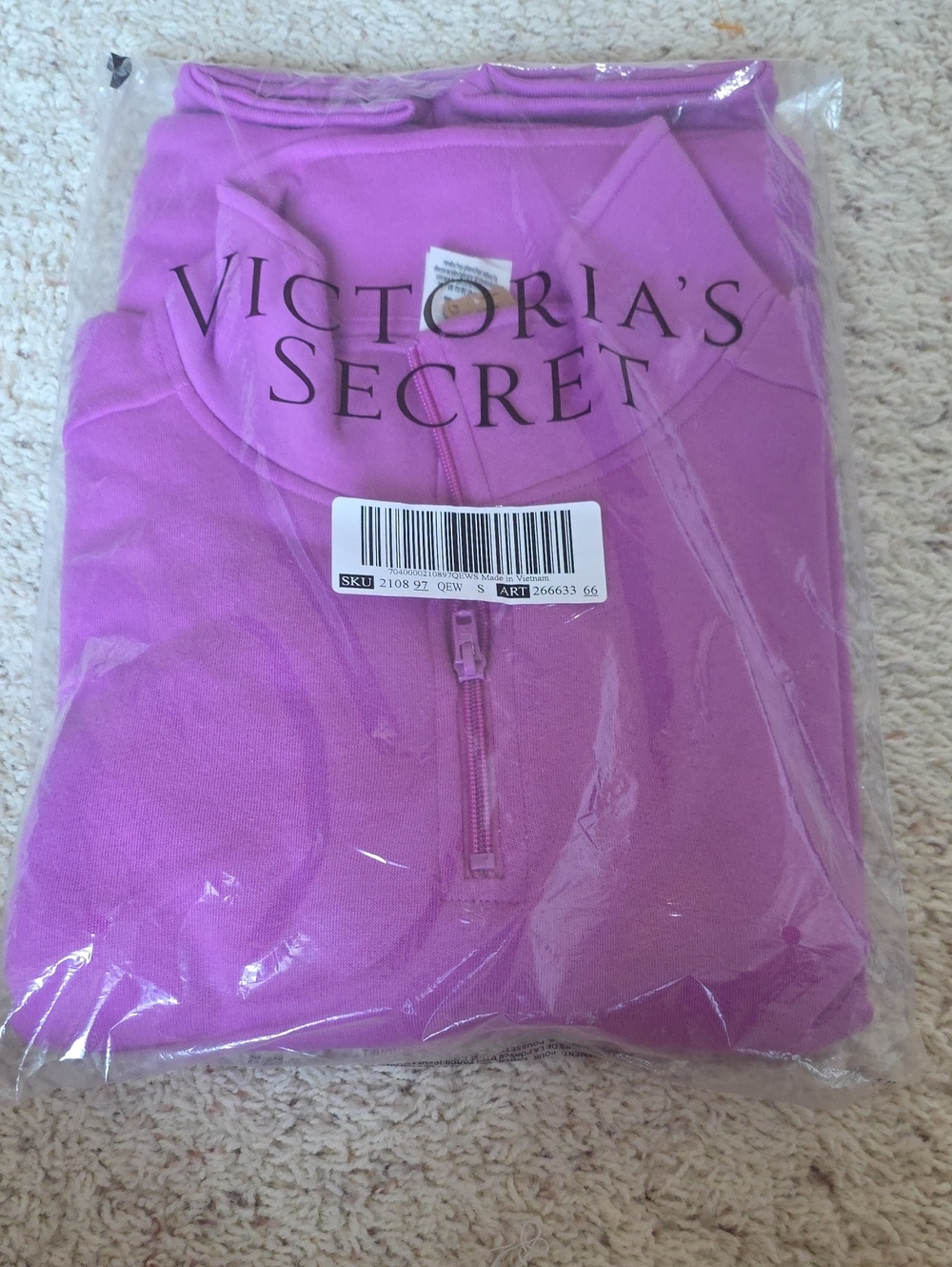Victoria's Secret Pink Campus Fleece Pullover